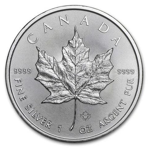 1 ounce Silver Coin - Maple Leaf BU