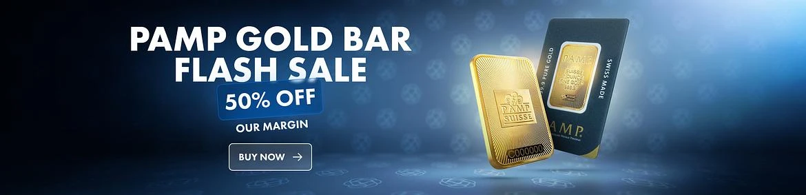 Flash Sale 1oz PAMP Gold -50%