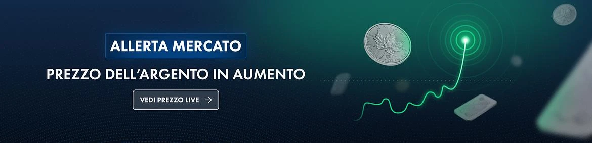Prezzo dell’argento in aumento