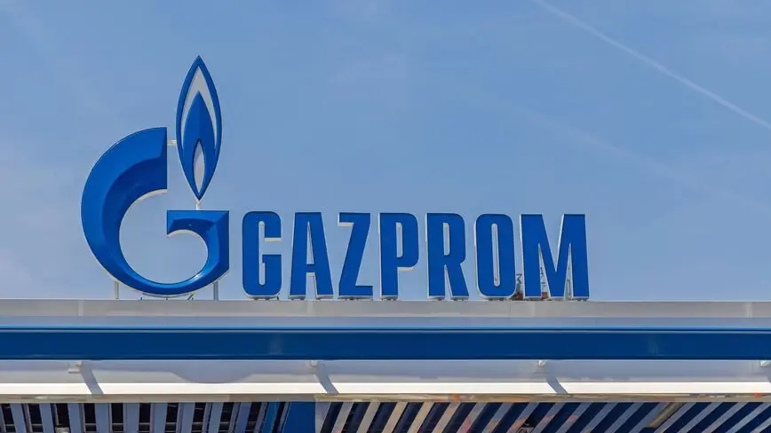 La sede del colosso russo del gas Gazprom fotografata a Mosca mentre la Russia inasprisce i tagli alle forniture energetiche all'Europa.