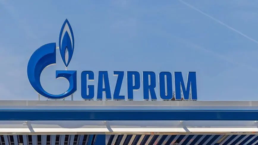 Foto vom Gebäude des russischen Gasgiganten Gazprom in Moskau, Russland verschärft den Druck auf Europa im Energiebereich.