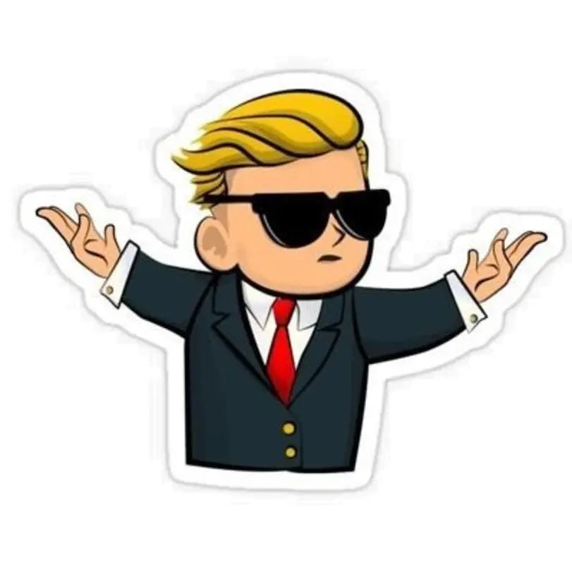 #silversqueeze guy symbol reddit wall street guy with sunglasses symbolizing the silver squeeze movement that pushed silver prices up
