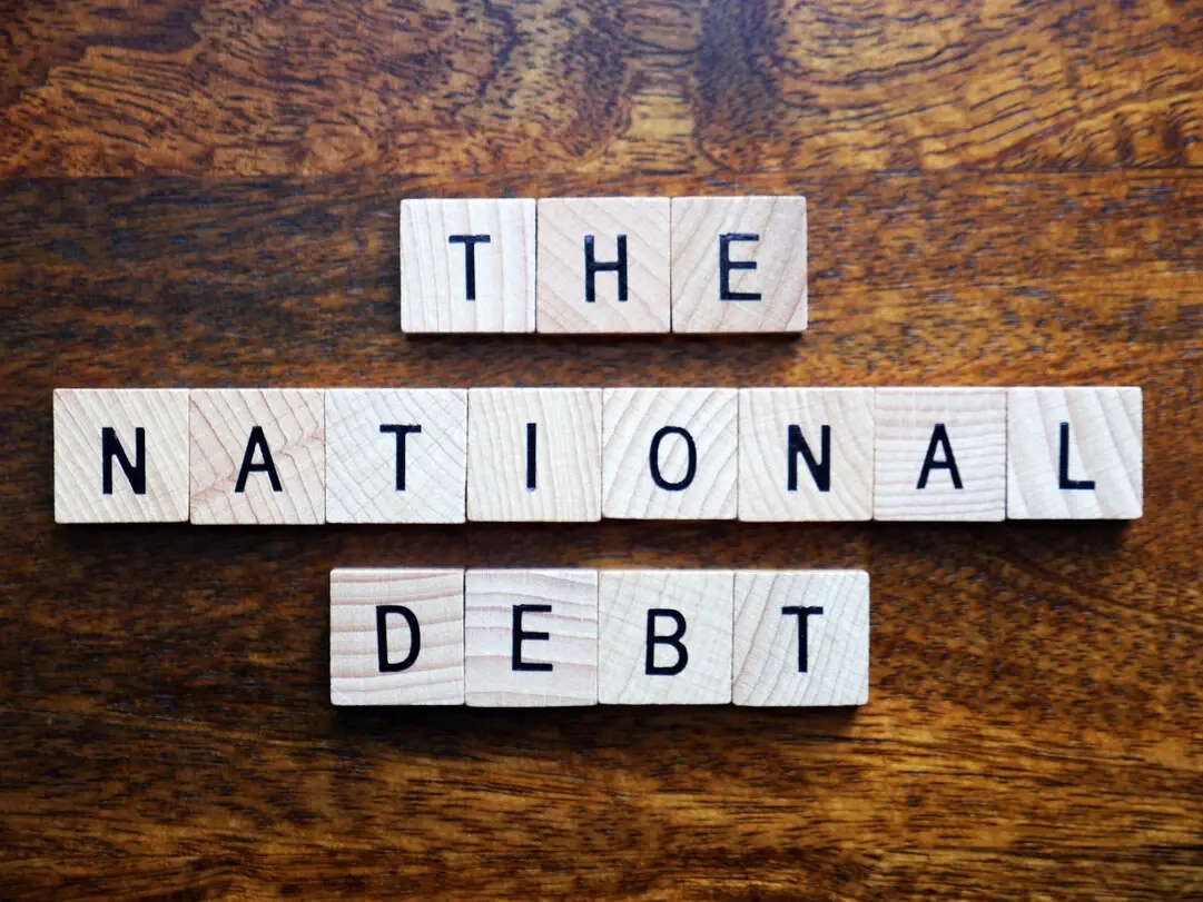 US national debt representation