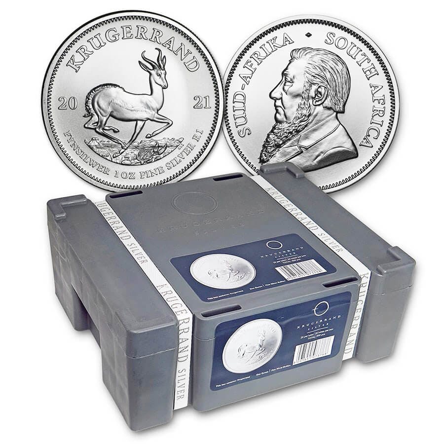 Invest in 500 Silver Coins Krugerrand Silver Monster Box - South African Mint - Coins Box