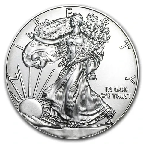1 oz Fine Silver Coin 999.0 - American Eagle BU Mixed Years