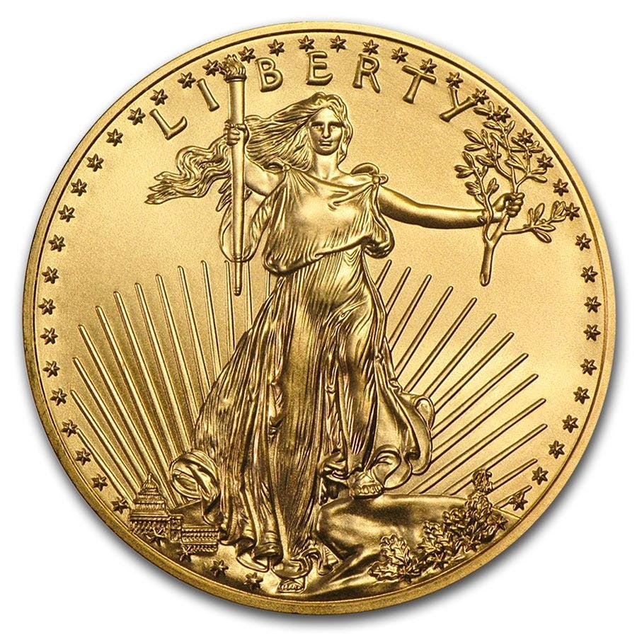 Comprare 1 oncia American Eagle d'oro puro - United States Mint - Front