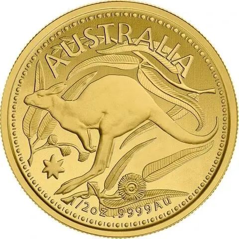 1/2 oz Fine Gold Coin 999.9 - Kangaroo Veriscan BU Mixed Years