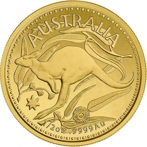 1/2 ounce Gold Coin - Kangaroo 