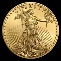 Achat d'or en ligne 1/10 once American Eagle - United States Mint - Front investir dans l'or 1/10 once American Eagle - United States Mint - Front