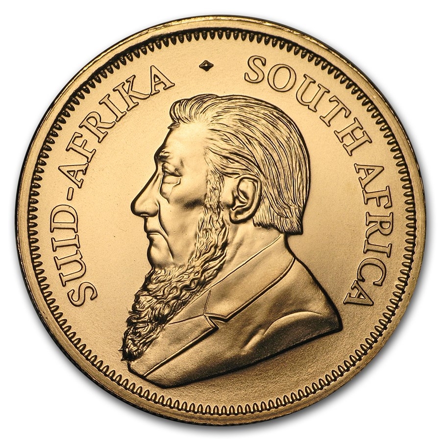 Achat d'or en ligne 1 once Krugerrand  - South Africa Mint - Front