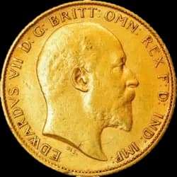 Sovereign Goldmünze - König Edward VII - Gemischte Jahrgänge Sovereign Goldmünze - König Edward VII - Gemischte Jahrgänge