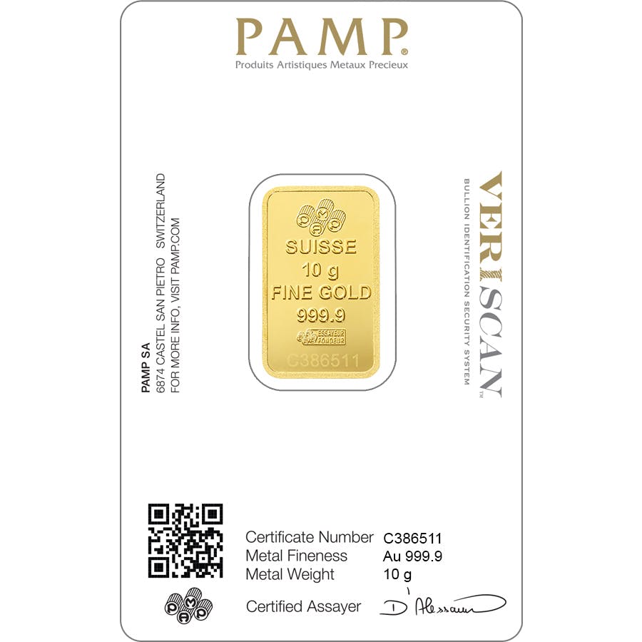 Offre Black Friday Acheter 10 grammes d'or pur Lady Fortuna - PAMP Swiss - Face avant