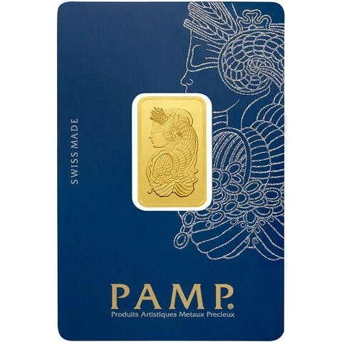10 grammes lingotin d'or - PAMP Suisse Lady Fortuna