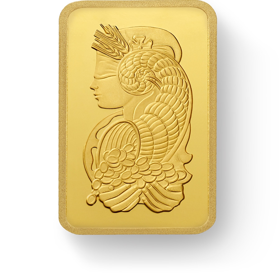 investir dans l'or, 12x1 gramme Lingotin, Lingot d'or pur Lady Fortuna - PAMP Suisse - Front