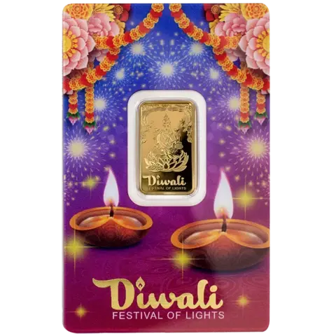 5 grammi Lingotto d'Oro - Diwali Lakshmi