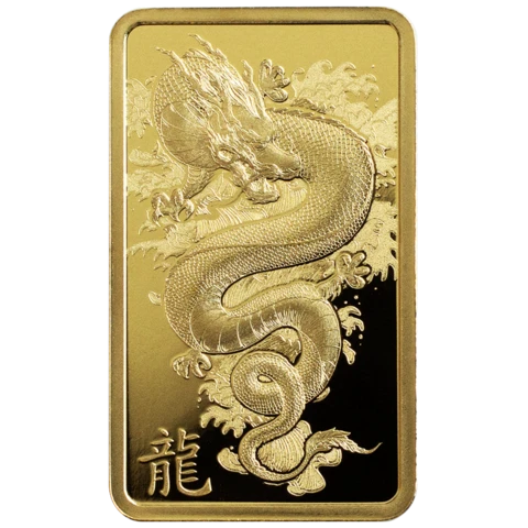5 grammi lingotto d’oro puro 999,9 - PAMP Suisse Lunar Anno del Drago 2024
