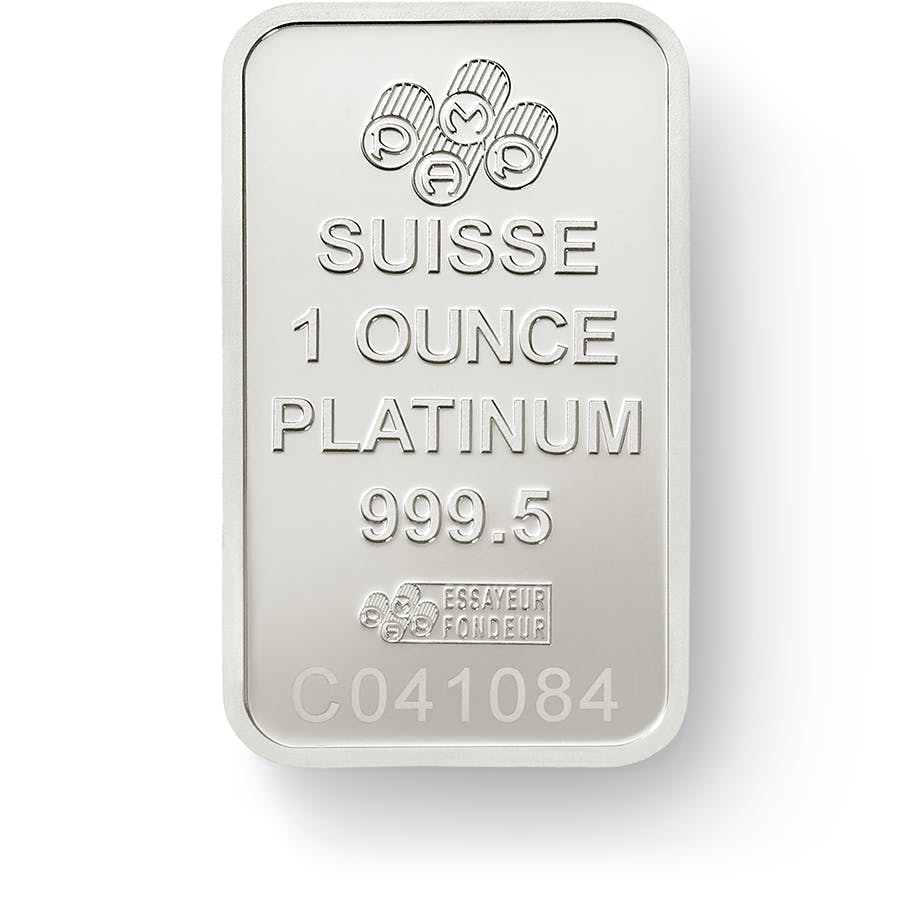 Invest in 1 Oz Fine Platinum Lady Fortuna - PAMP Suisse - Back