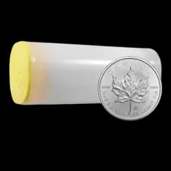 Tubo da 25 Monete d’Argento - Maple Leaf - Anni Misti Tubo da 25 Monete d’Argento - Maple Leaf - Anni Misti