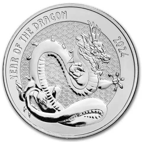 1 oncia Moneta d'argento - Lunar Anno del Drago