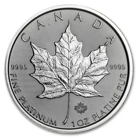 1 oncia moneta di platino - Maple Leaf BU
