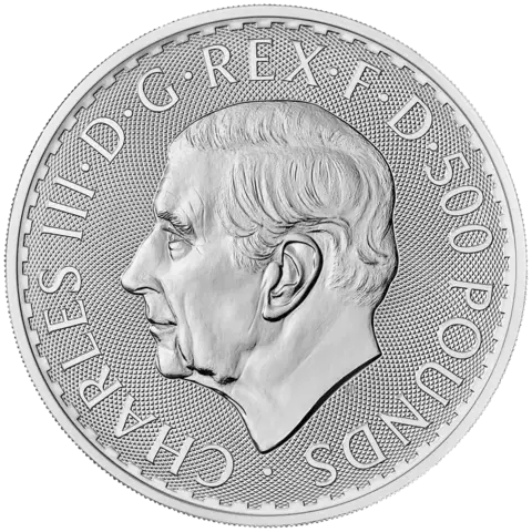 1 kg Feinsilbermünze - Britannia Charles III. - BU 2023