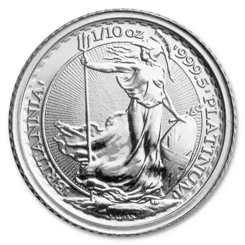 1/10 oncia moneta di platino - Britannia BU Anni Misti