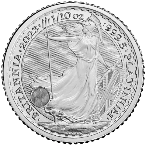 1/10 oncia Moneta di Platino - Britannia Charles III 2023