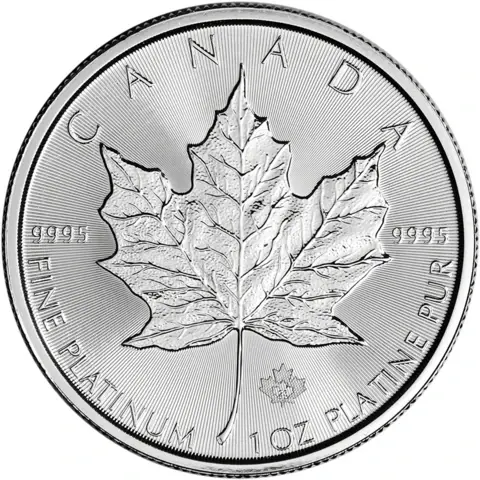 1 oncia moneta di platino - Maple Leaf  Elizabeth II 2023