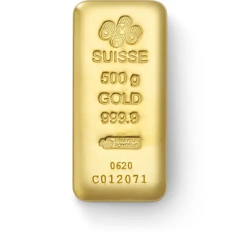500 grammi lingotto d'oro puro 999.9 - PAMP Suisse 