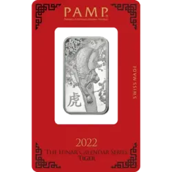 1 oncia Lingotto d'Argento - PAMP Suisse Tigre Lunare 1 oncia Lingotto d'Argento - PAMP Suisse Tigre Lunare