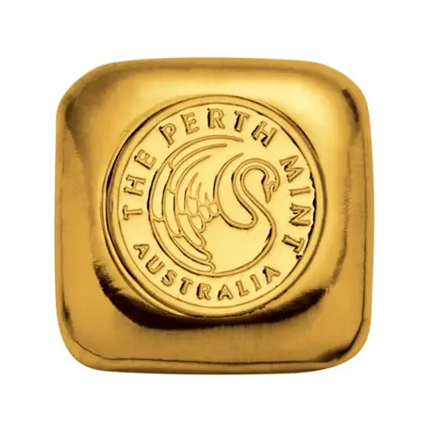 1 oz Gold Bar - Perth Mint Button