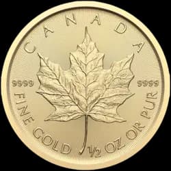 1/2 oncia Moneta d'Oro - Maple Leaf Carlo III 2024  1/2 oncia Moneta d'Oro - Maple Leaf Carlo III 2024