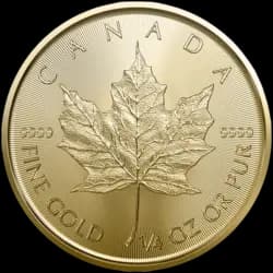 1/4 oncia Moneta d'Oro - Maple Leaf 2023 1/4 oncia Moneta d'Oro - Maple Leaf 2023
