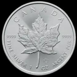 1 oncia Moneta d'Argento - Maple Leaf 2023 1 oncia Moneta d'Argento - Maple Leaf 2023