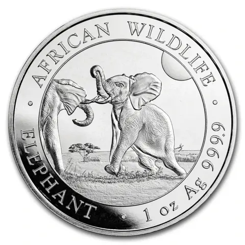  1 once pièce d'argent - Somalia Elephant 2024