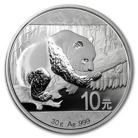 30 grammi moneta d'argento - Panda