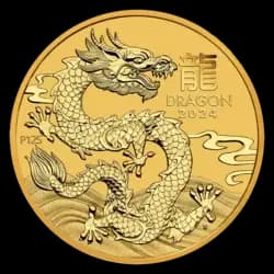 1 Unze Goldmünze - Australien Lunar Drache 2024 1 Unze Goldmünze - Australien Lunar Drache 2024