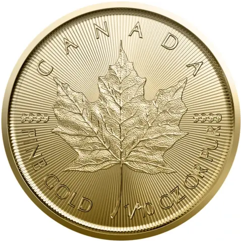 1/10 oncia moneta d'oro - Maple Leaf 2023