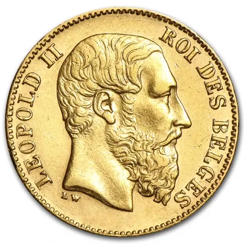 20 Francs Gold Coin -  Leopold II