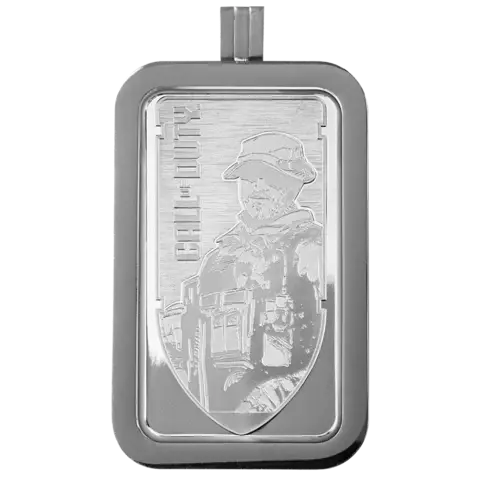 1 oz Silver Bar - Call of Duty (with frame)