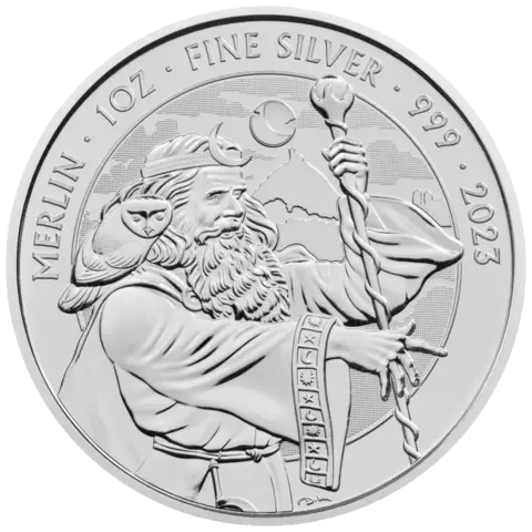 1 ounce Silver Coin - Myths and Legends - Merlin 2023