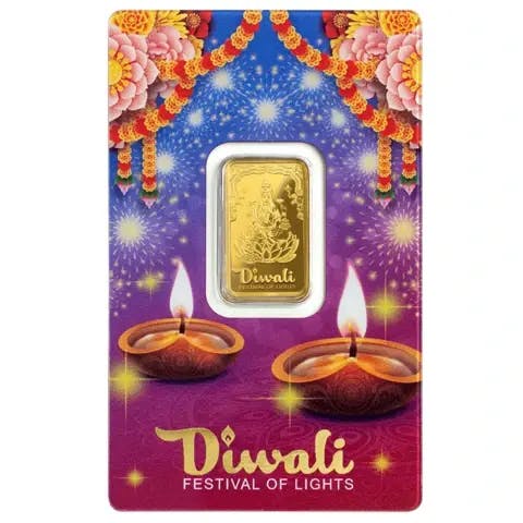 10 Gramm Goldbarren - Diwali Festival der Lichter