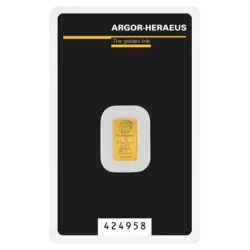 1 gramo Lingote de Oro - Argor-Heraeus - Serie Kinebar 1 gramo Lingote de Oro - Argor-Heraeus - Serie Kinebar