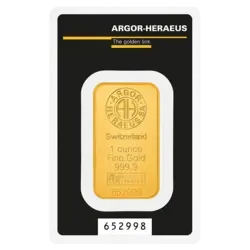 1 once Lingotin d'Or - Argor-Heraeus 1 once Lingotin d'Or - Argor-Heraeus