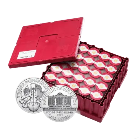 500 Münzen Philharmoniker Silber Monster Box