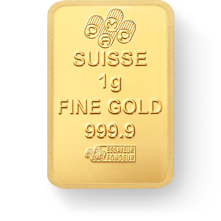 investir dans l'or, 12x1 gramme Lingotin, Lingot d'or pur Lady Fortuna - PAMP Suisse - Back