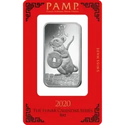 1 oncia Lingotto d'Argento - PAMP Suisse Ratto Lunare 1 oncia Lingotto d'Argento - PAMP Suisse Ratto Lunare