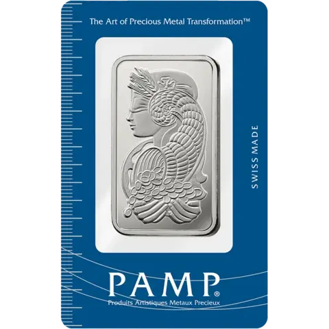 50 grammi lingottino d'argento puro 999.0 - PAMP Suisse Lady Fortuna