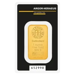 1 onza Lingote de Oro - Argor-Heraeus - Serie Kinebar 1 onza Lingote de Oro - Argor-Heraeus - Serie Kinebar