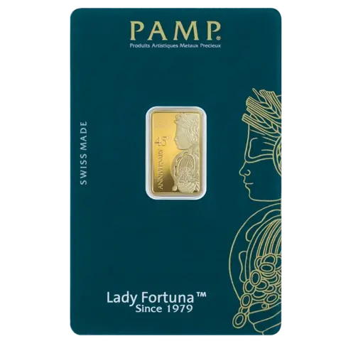5 gram Gold Bar - Lady Fortuna 45th Anniversary
